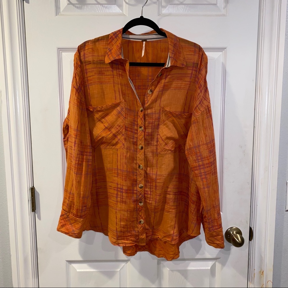 Free People Button Up Shirt
